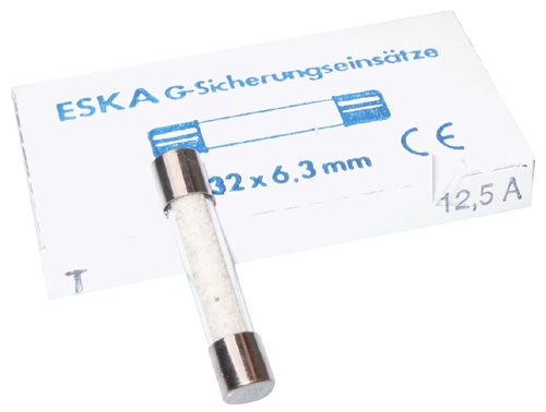 Glass Fuse Us 6.3x32mm Time La - 12,5a t | Time Lag Ceramic Fuse | 32mm | 10 Pack -